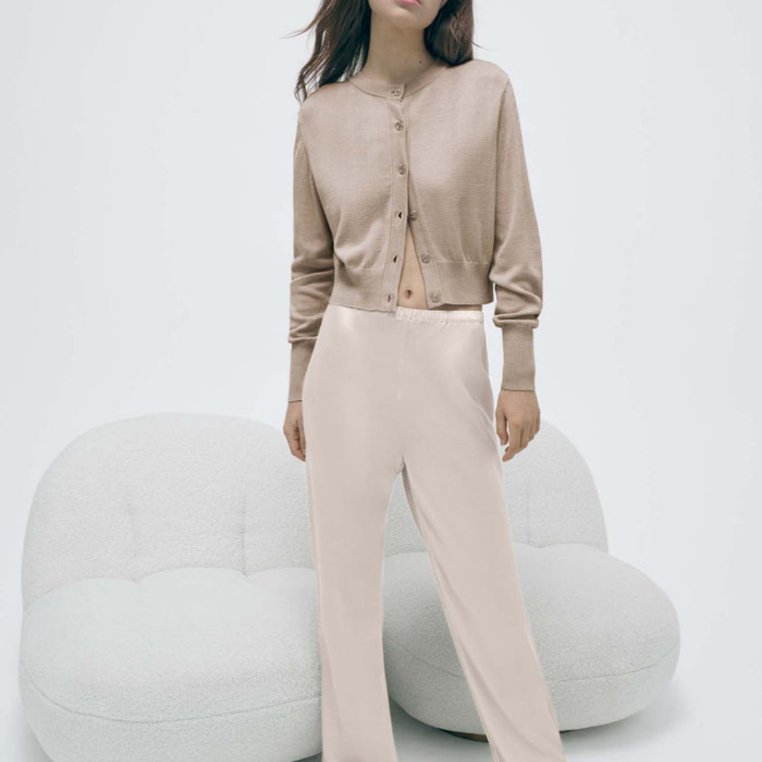 Cropped Cardigan Hazelnut