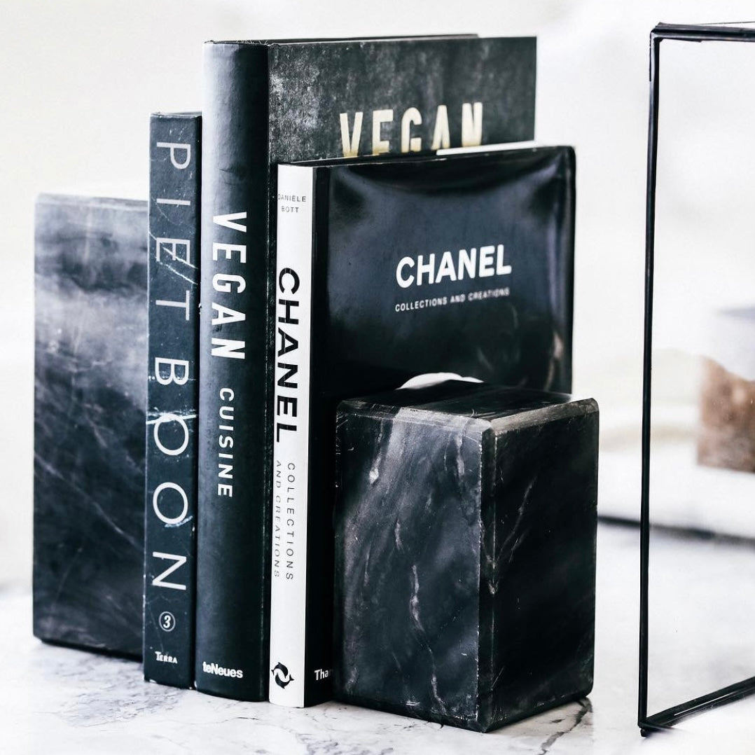 Marble Book Ends
