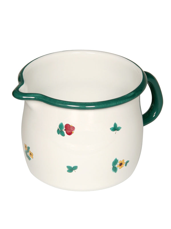 Jug with spout with flowers