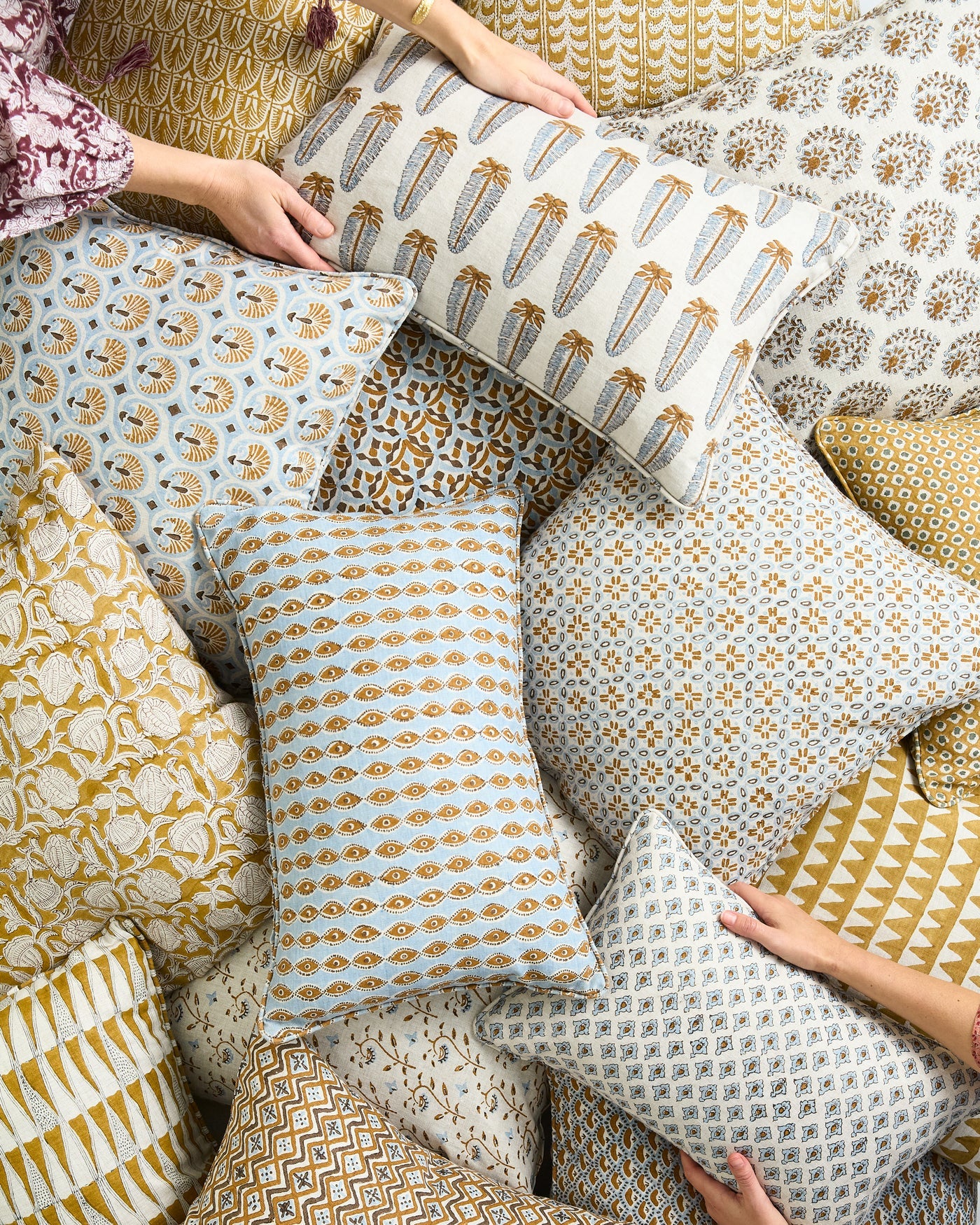 Akola Sahara Linen Cushion 35x55cm