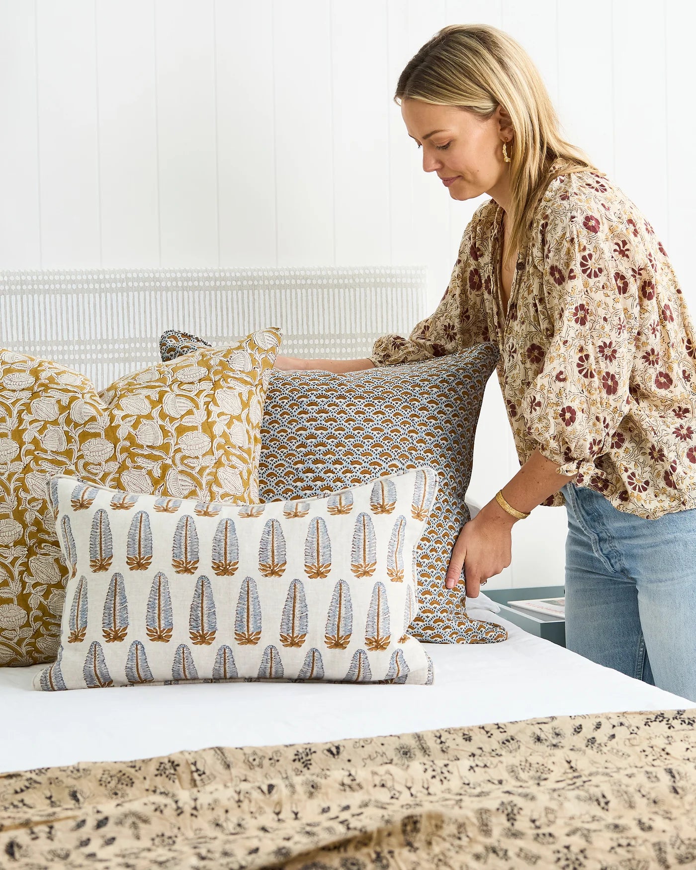 Akola Sahara Linen Cushion 35x55cm