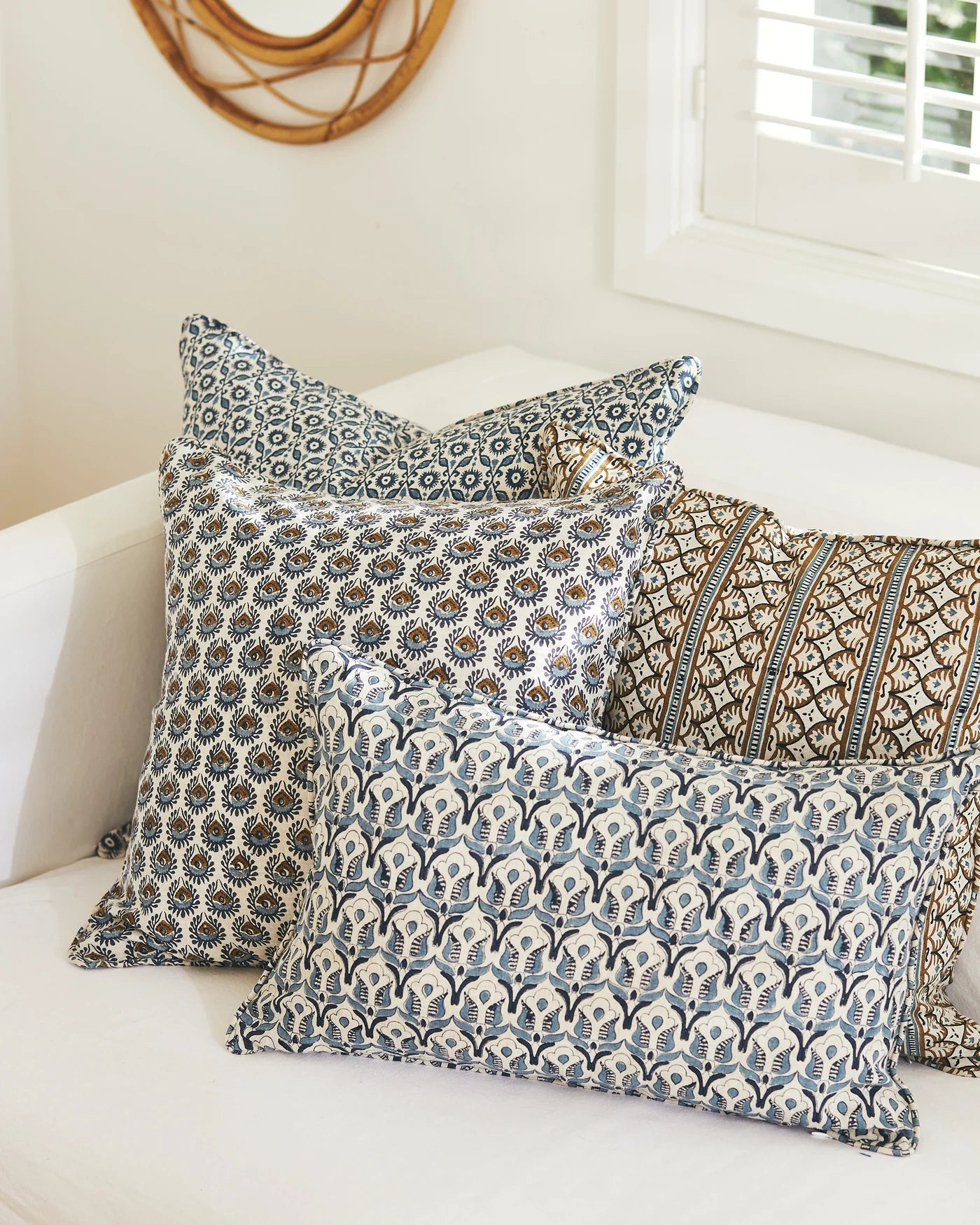 Lyon Tobacco Linen Cushion 50x50cm
