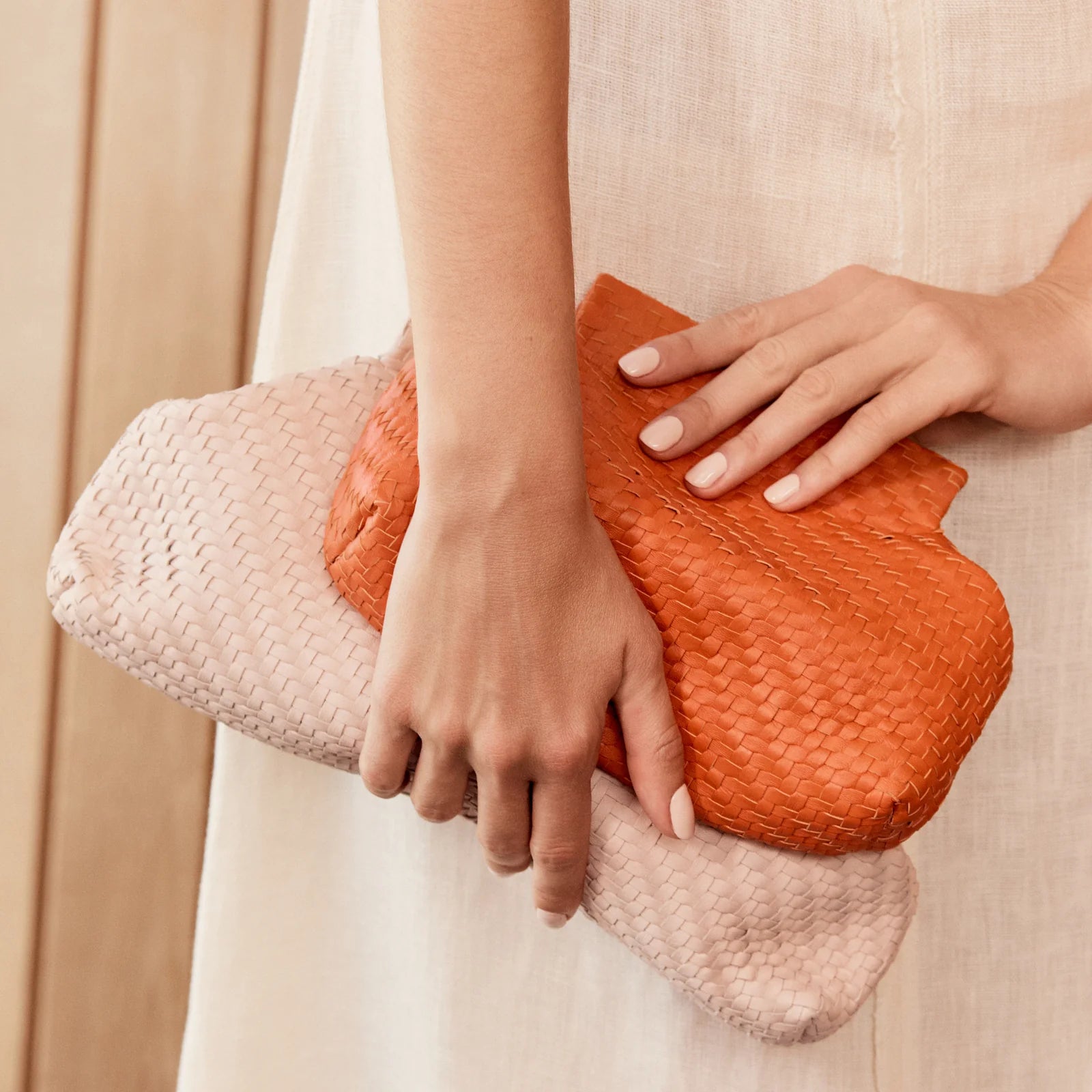 Lilis Small Leather Clutch