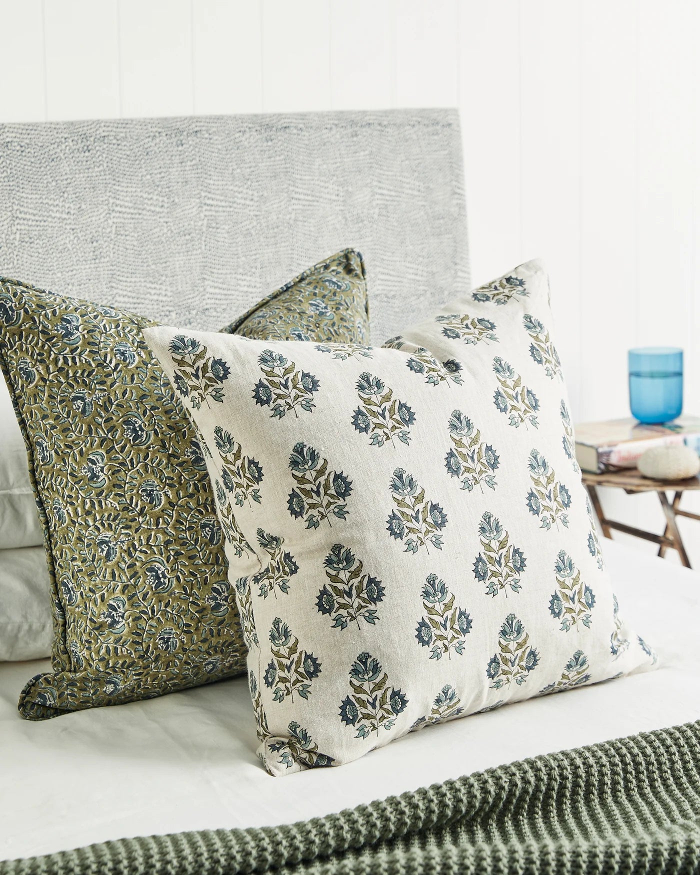 Ankara Slate Linen Cushion 50x50cm