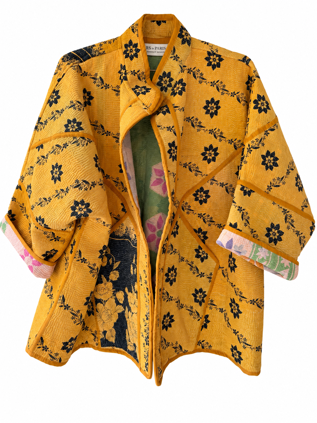 Vintage Kantha Kimono Jacket Design 14