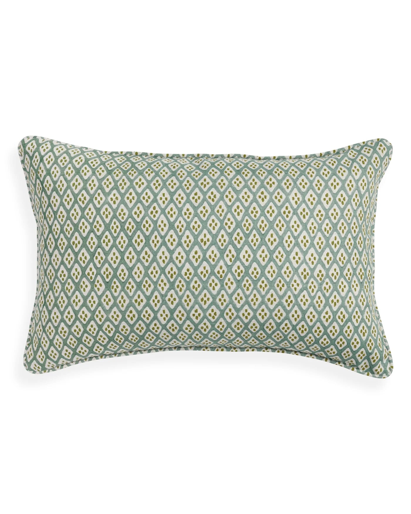 Orvietto Celadon Moss Linen Cushion 35x55cm