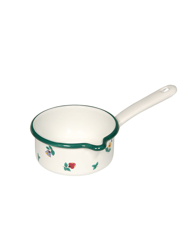 Saucepan with spout with flowers 0.75L