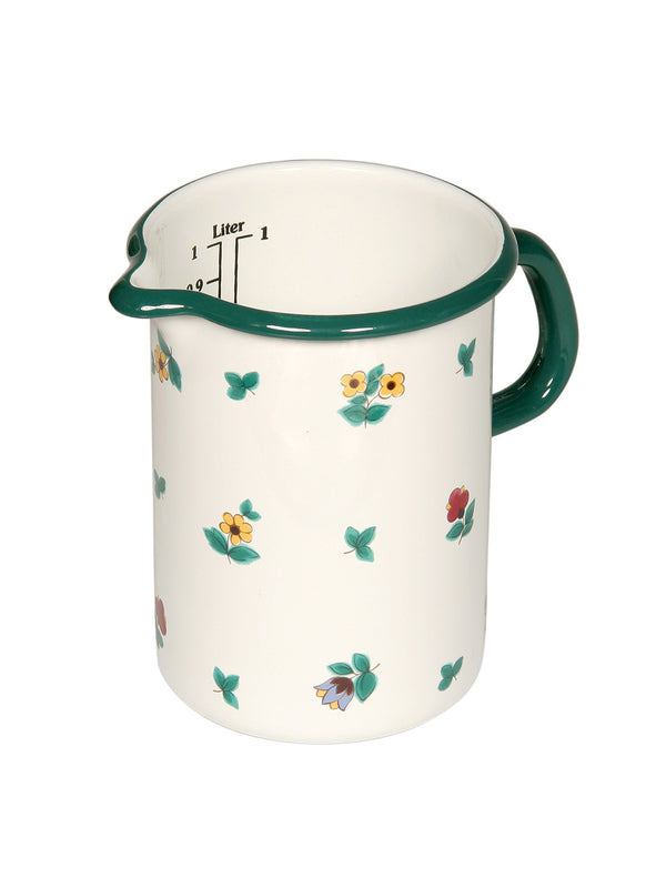 Measuring vessel with flowers 1L