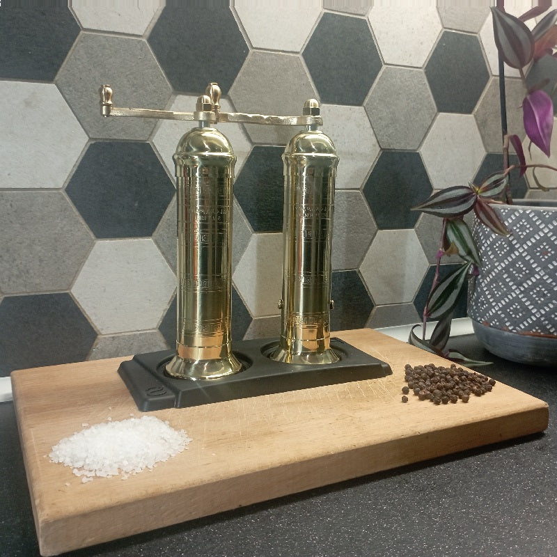 Modern Brass Pepper Mill 103 (Small)