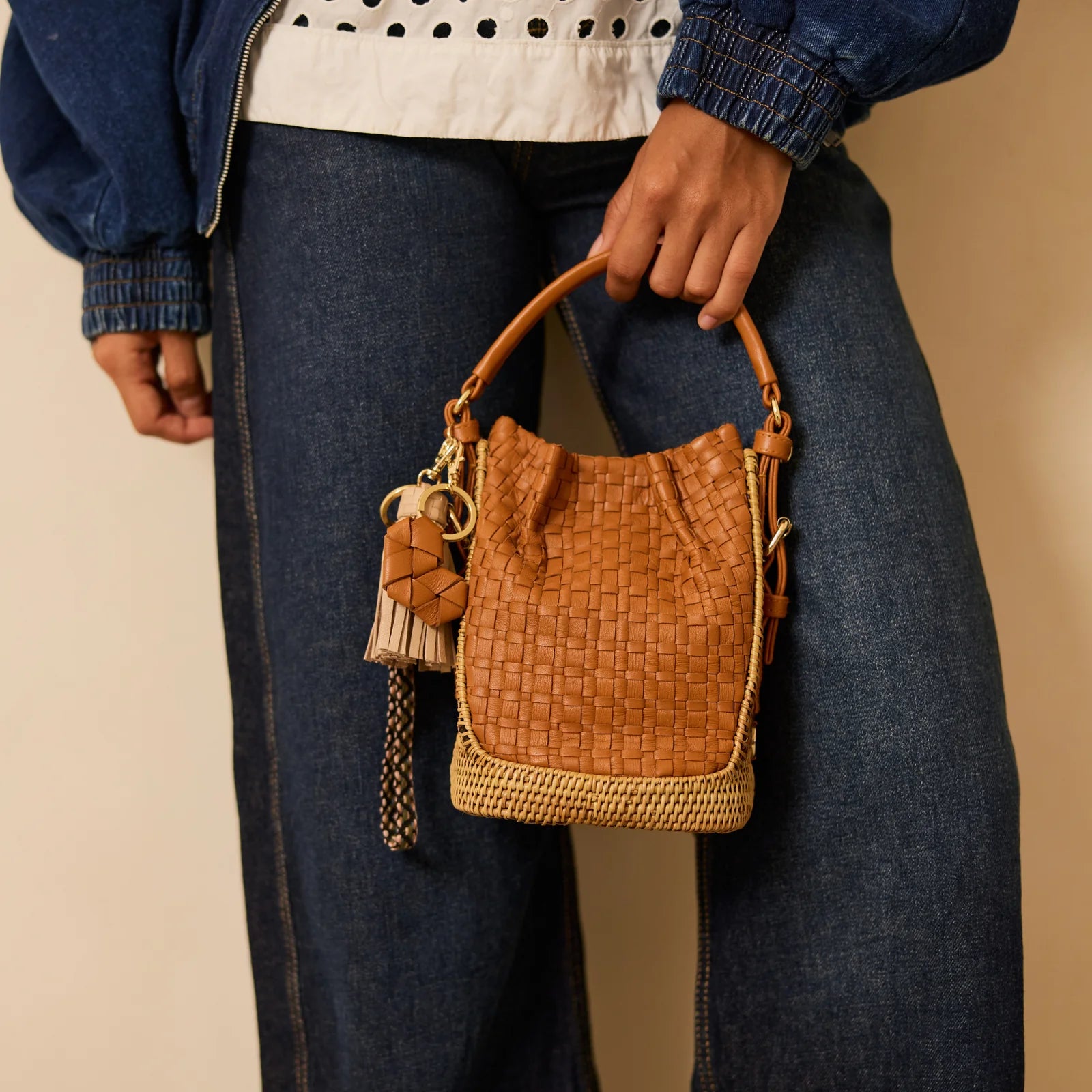 Keliki Mini Bucket Bag Bracken