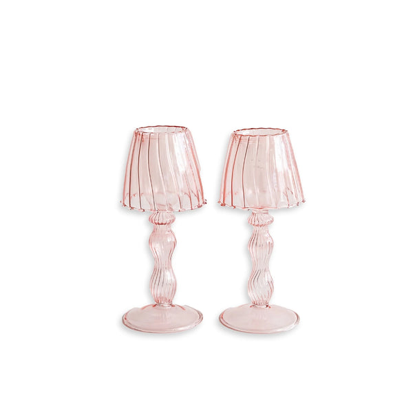 Blush Tea Light Candle Holder (Pair)