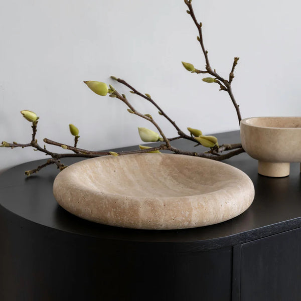Solstice Tray - Beige Travertine