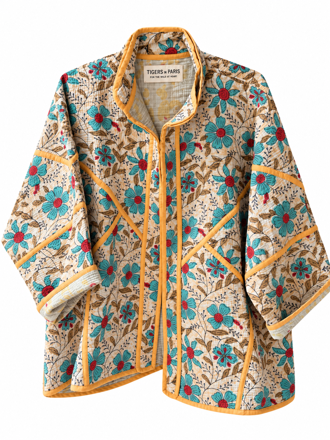 Vintage Kantha Kimono Jacket Design 1