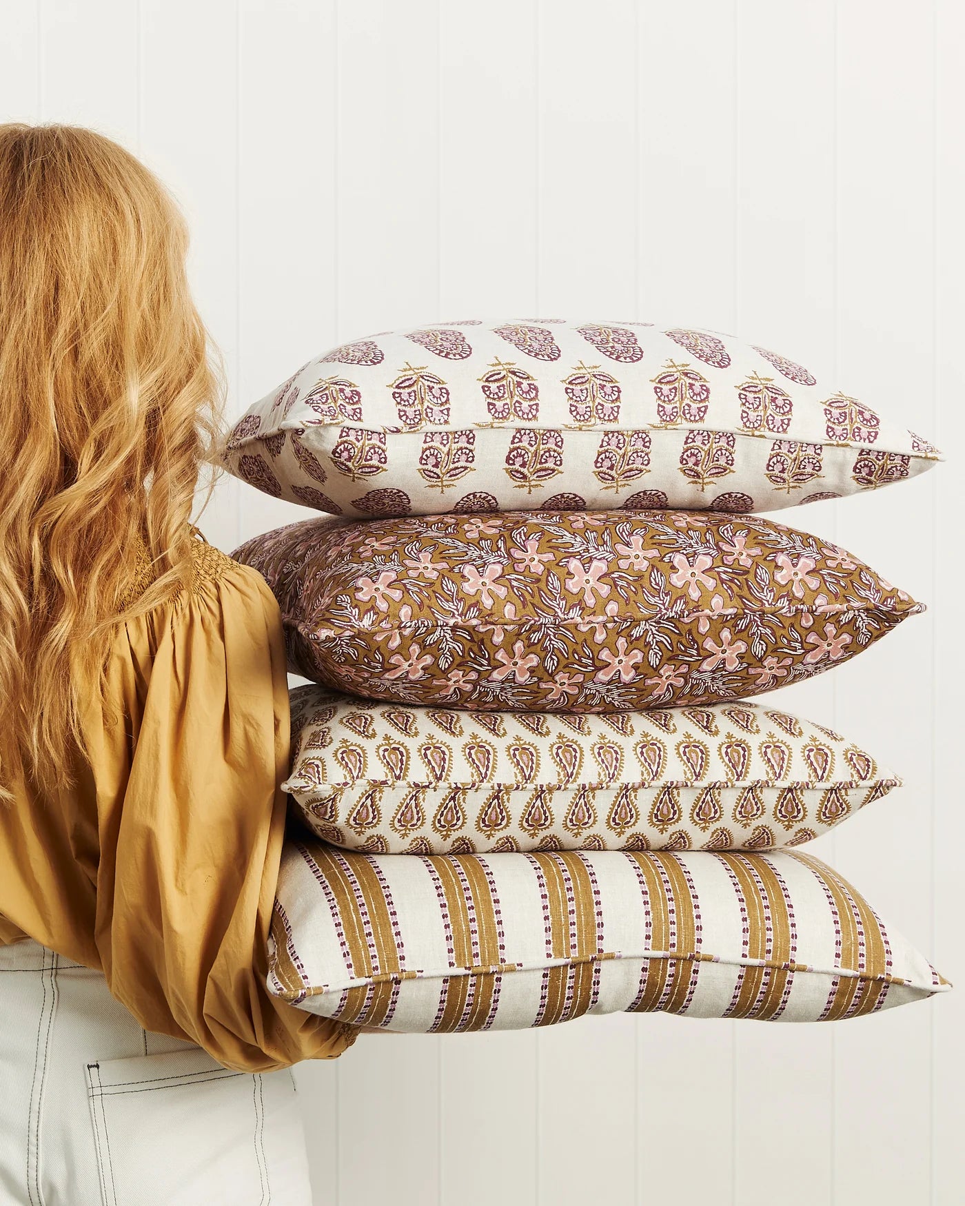 Sundara Moonflower Linen Cushion 50x50cm