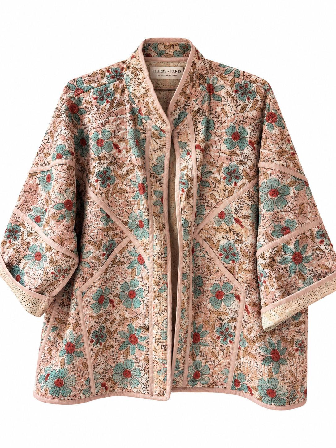 Vintage Kantha Kimono Jacket Design 3