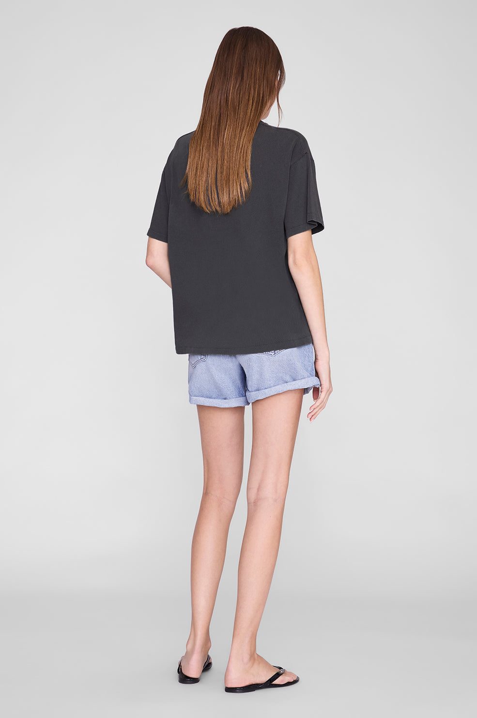 Cade Tee Surfer Black Blue - Washed Black