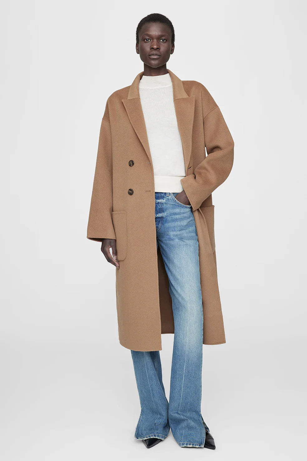 Dylan Coat - Camel Cashmere Blend