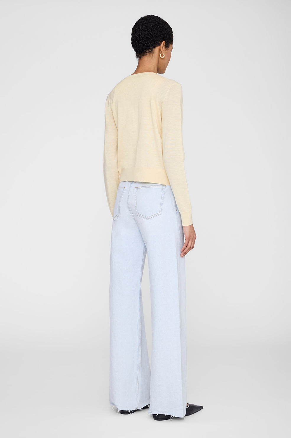 Moni Crop Cardigan - Butter Yellow
