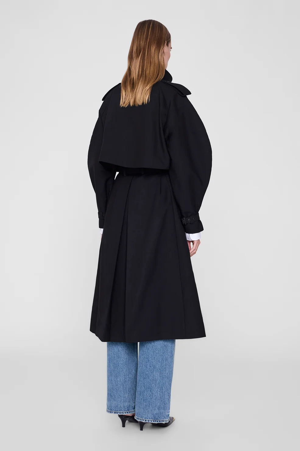 Pascale Maxi Trench - Black