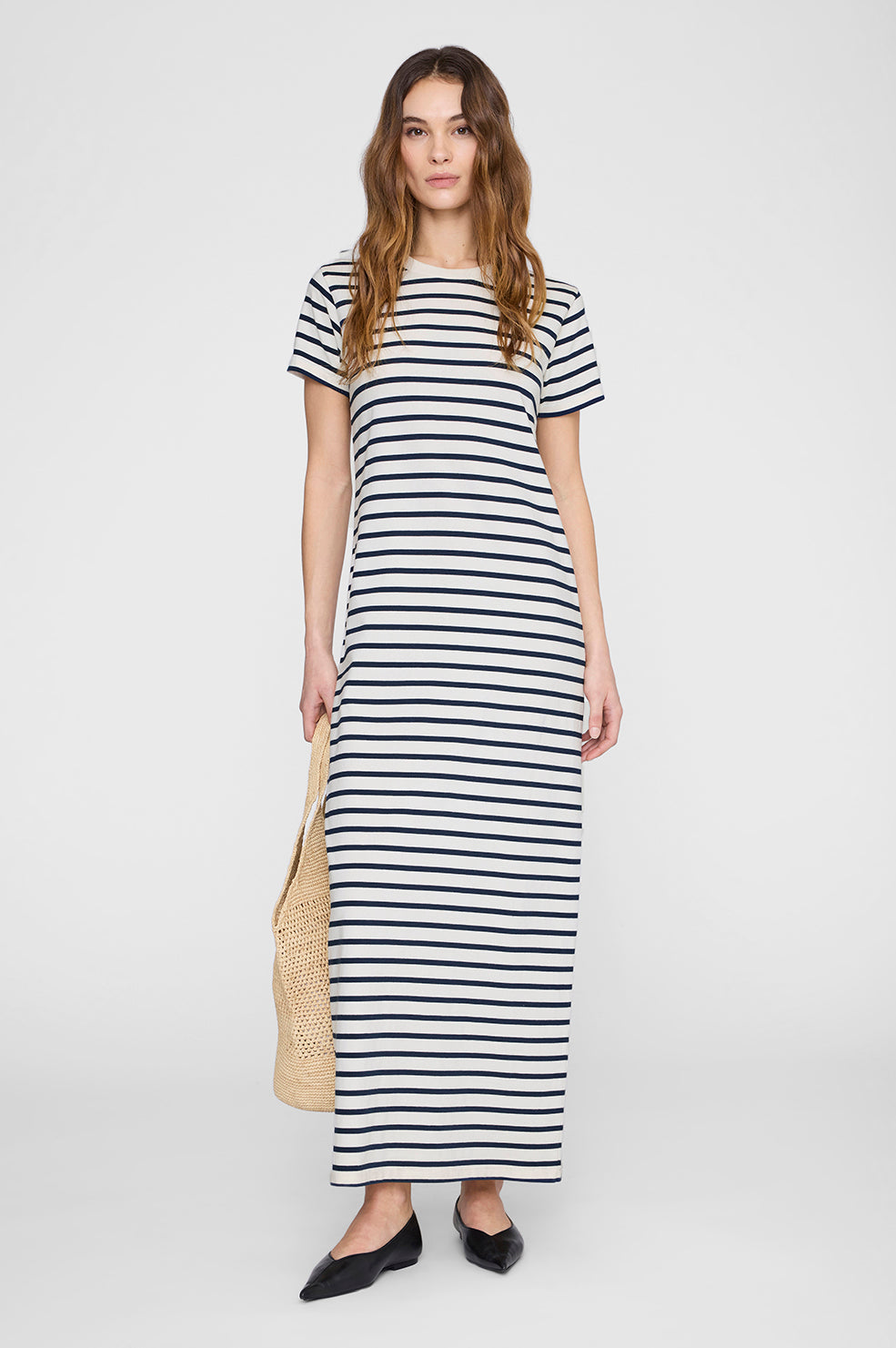 Wynne Dress Stripe – Navy Stripe