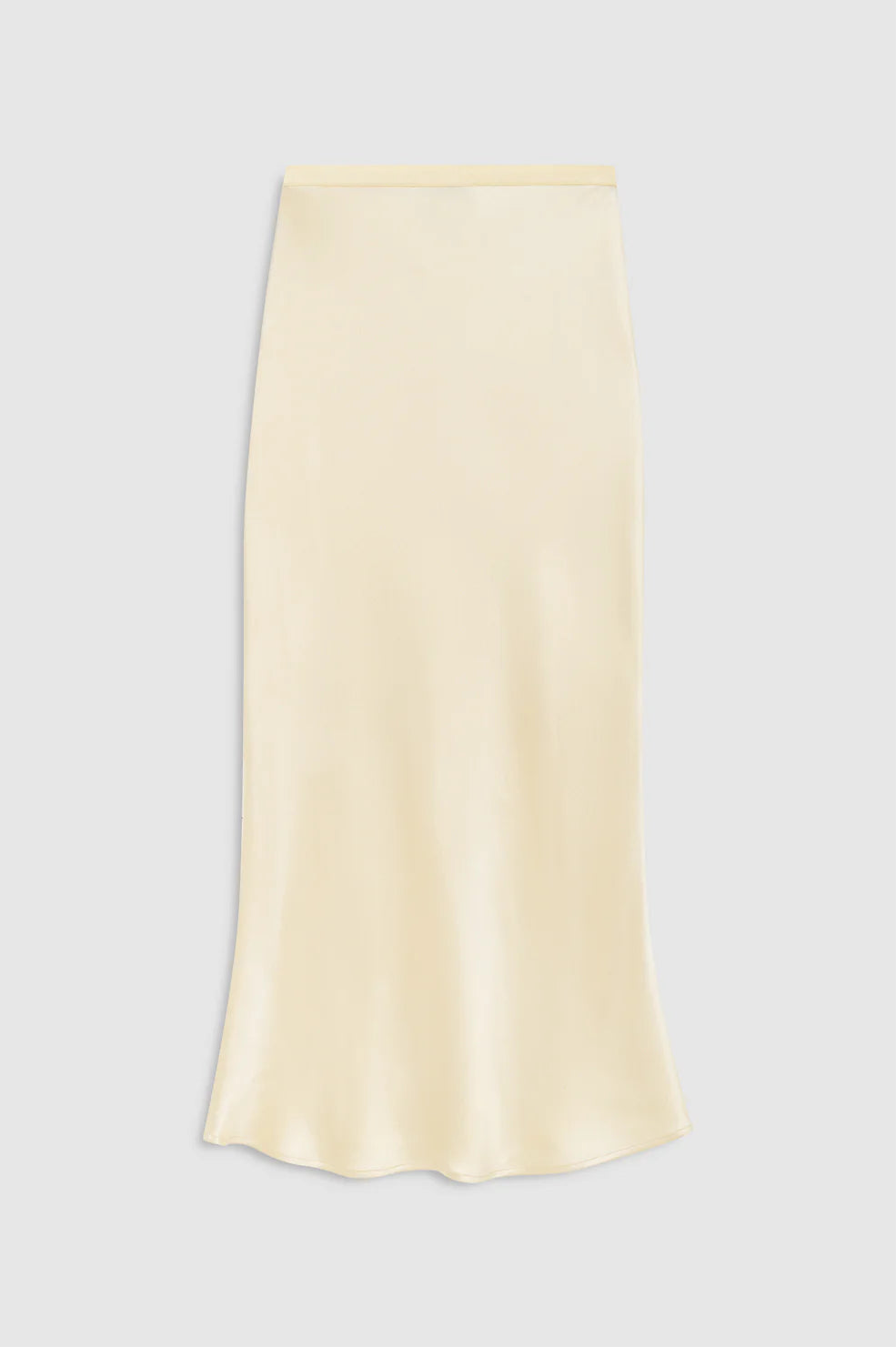 Bar Silk Skirt - Butter Yellow