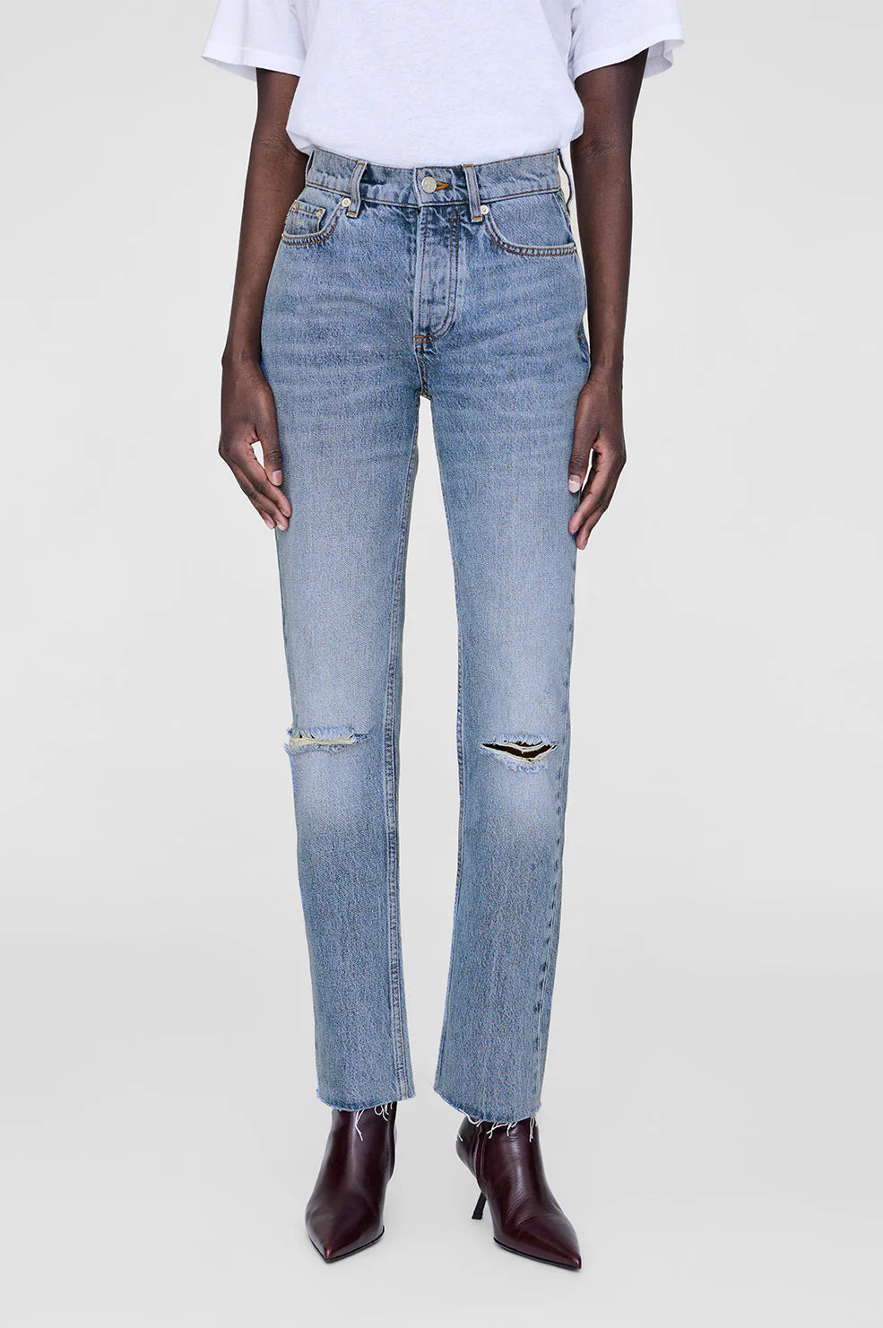 Bruno Jean Destructed Antique Blue