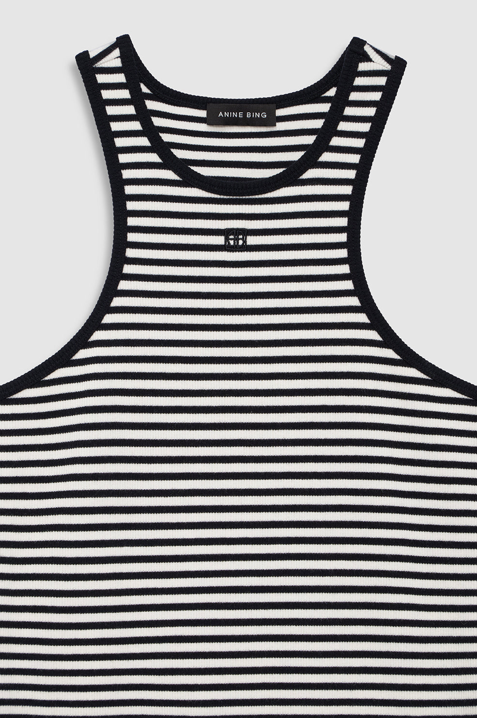 Cole Dress - White and Black Mini Stripe