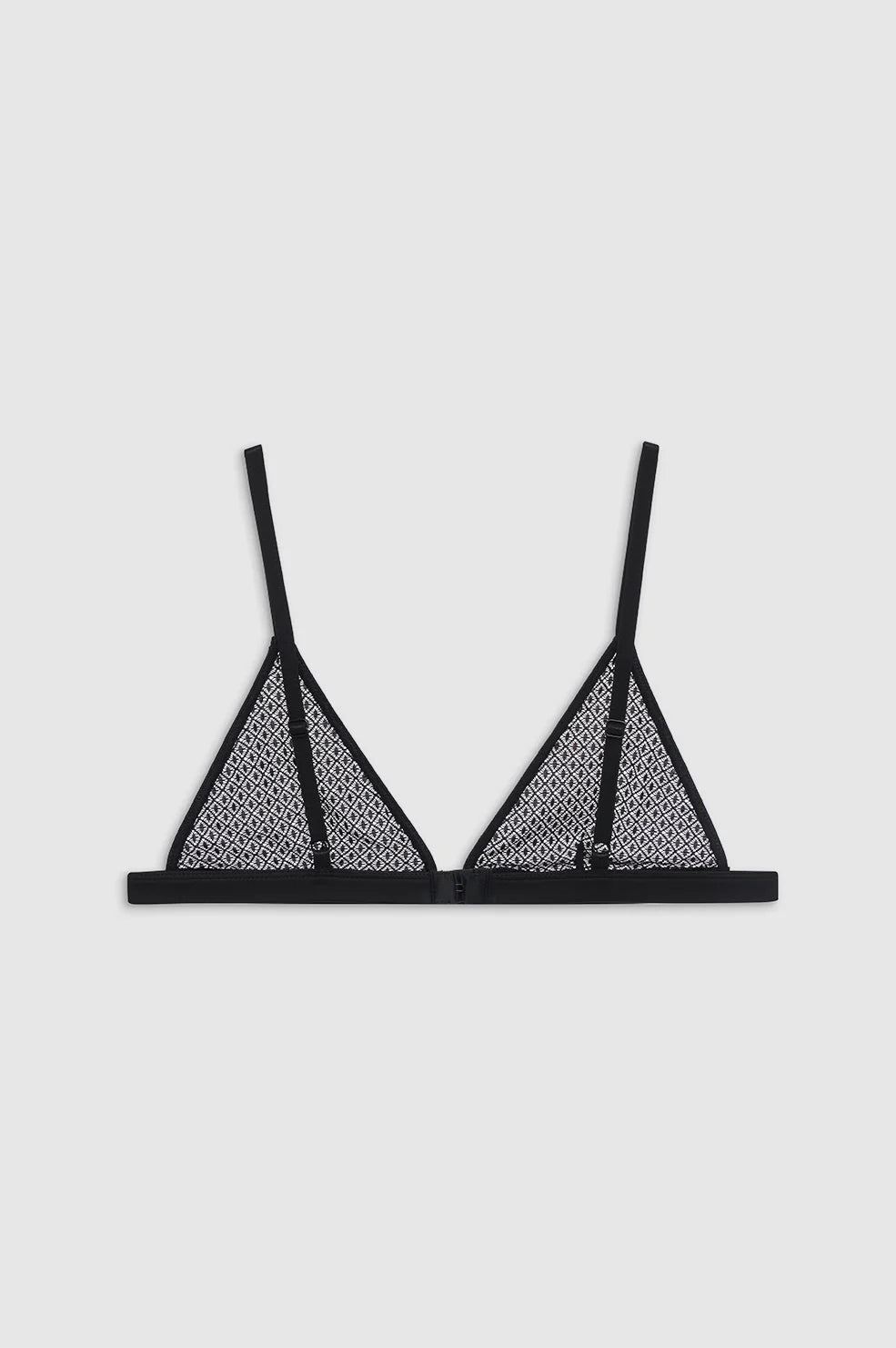 Eldra Bralette - Black Geometric Lace