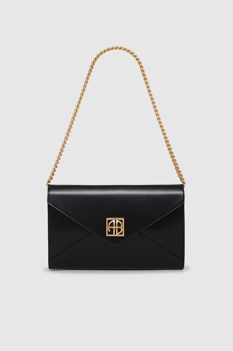 Elly Clutch High Shine Black