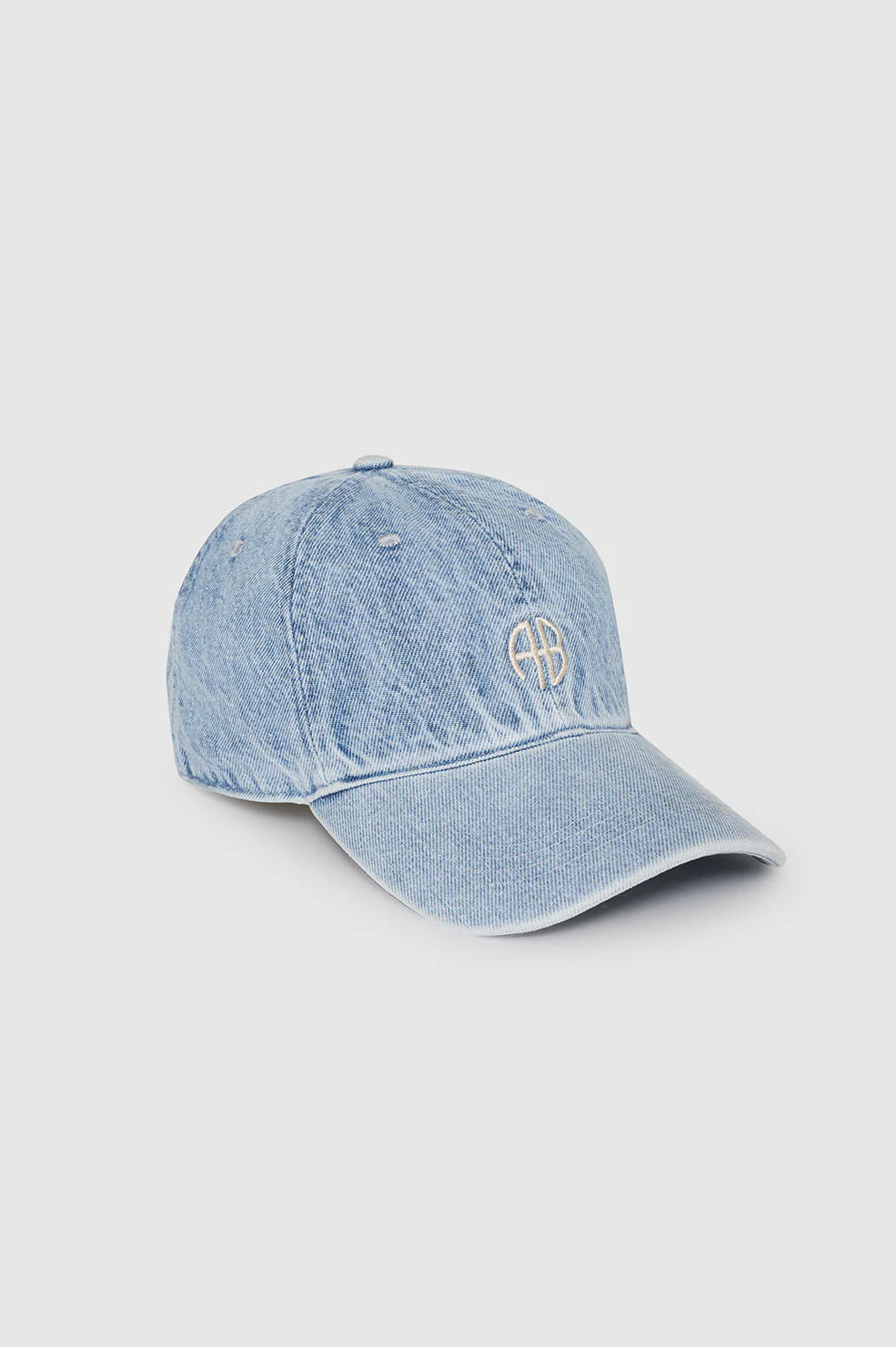 Jeremy Baseball Cap Ab - Bleached Blue Denim