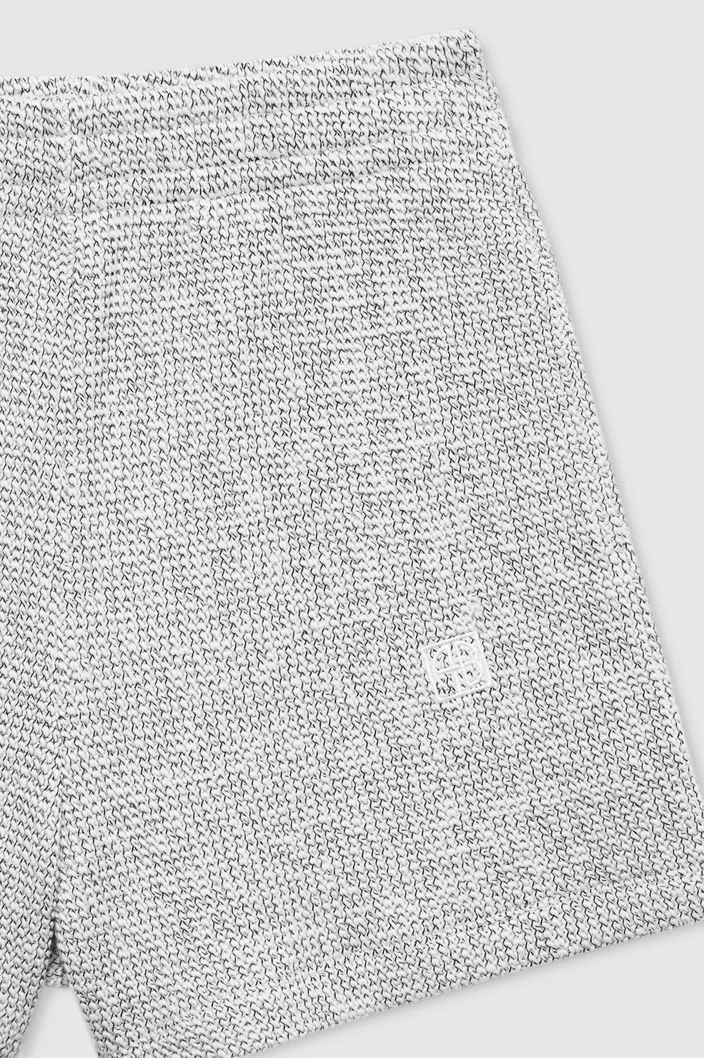 Kam Short Framed Monogram - Ivory and Black