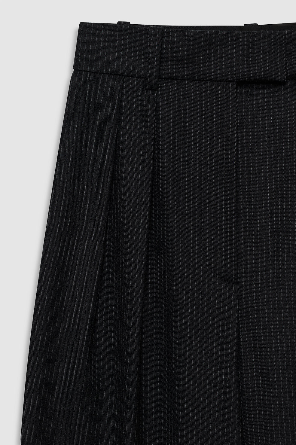 Lou Trouser Black Pinstripe
