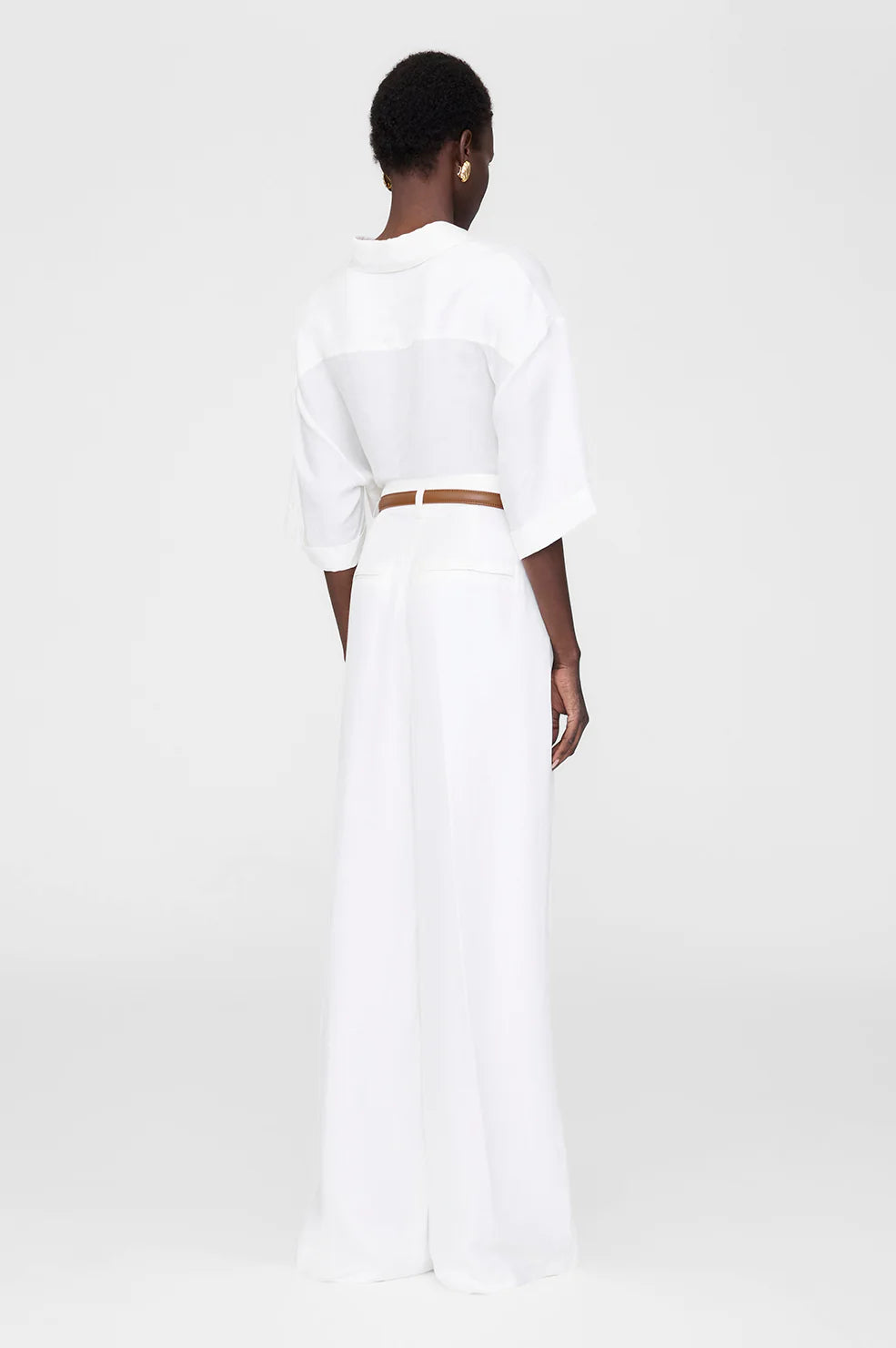 Lou Trouser - Ivory Linen Blend