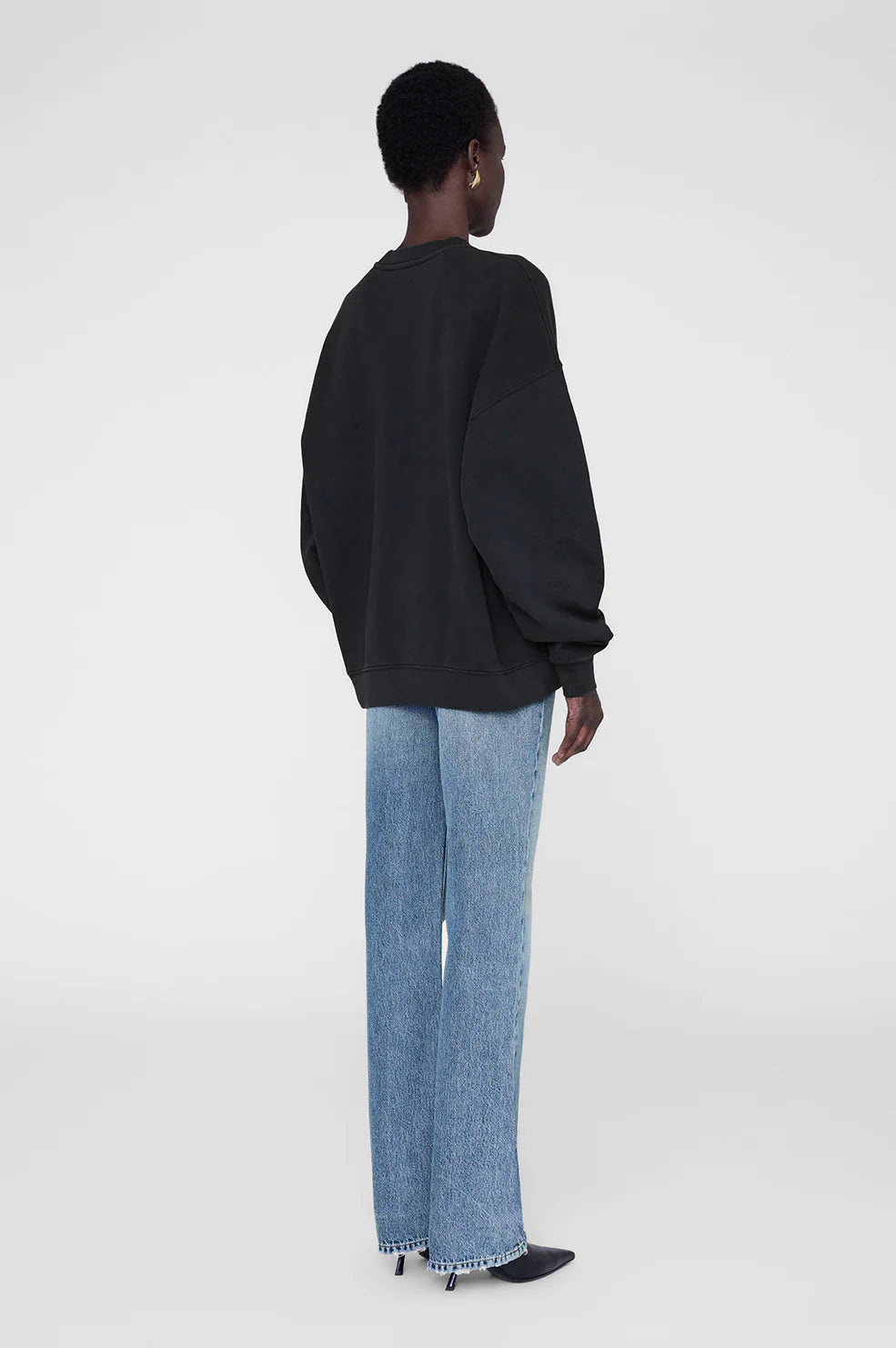 Miles Sweatshirt Chenille Signature Black