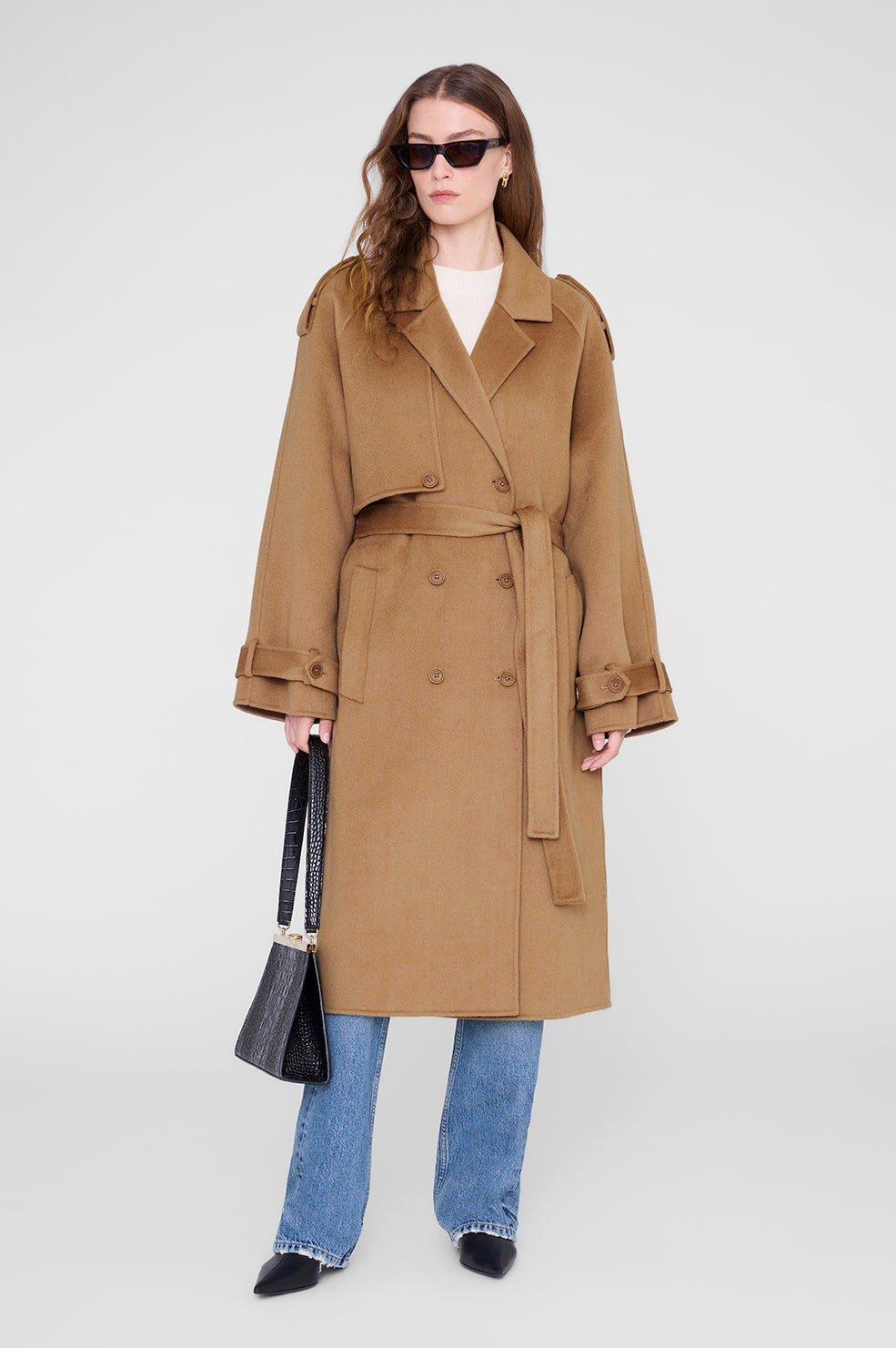 Rickie Maxi Trench - Camel Cashmere Blend