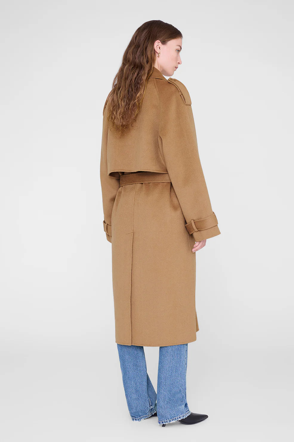 Rickie Maxi Trench - Camel Cashmere Blend