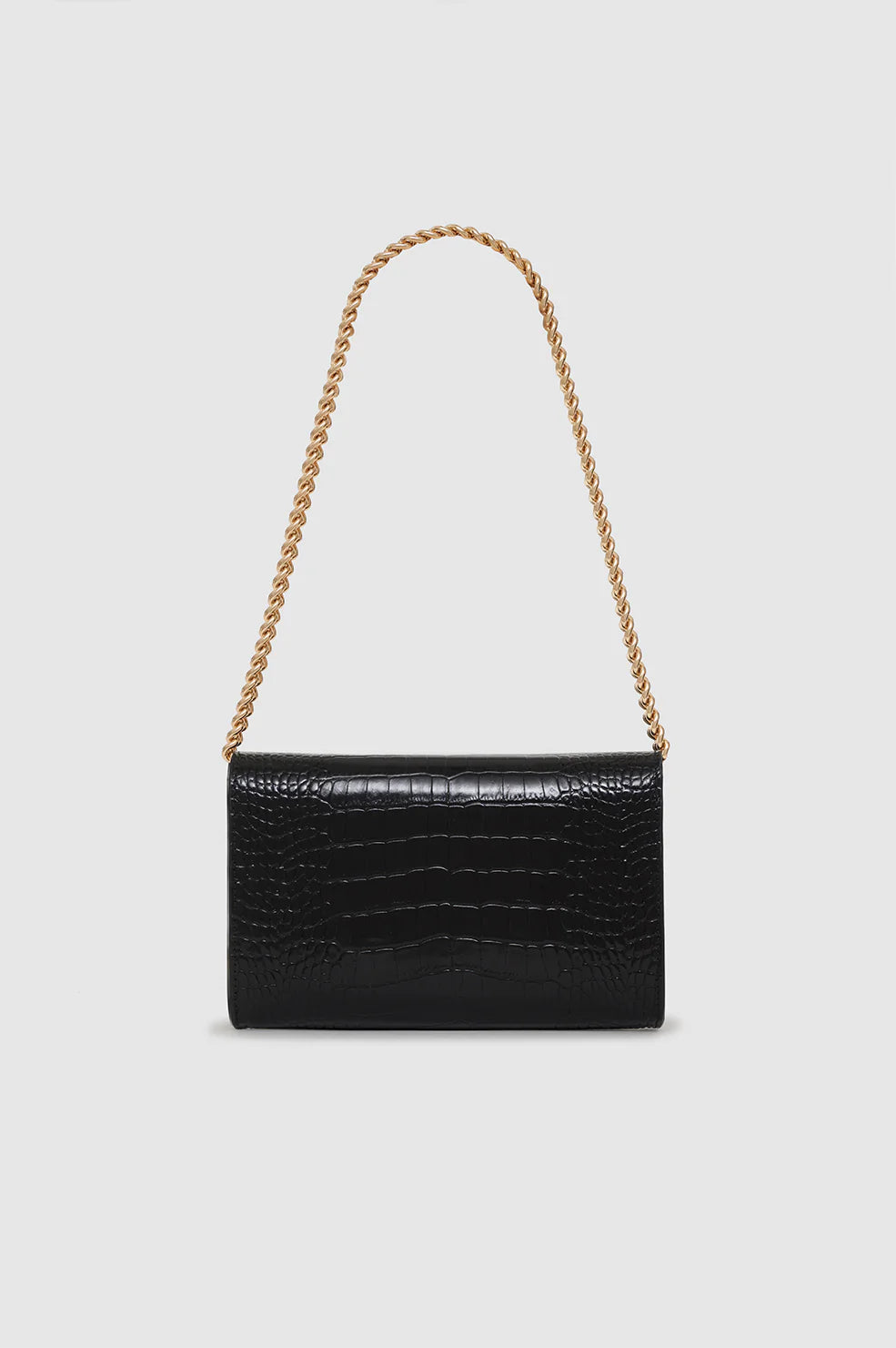 Small Elly Clutch Black Embossed