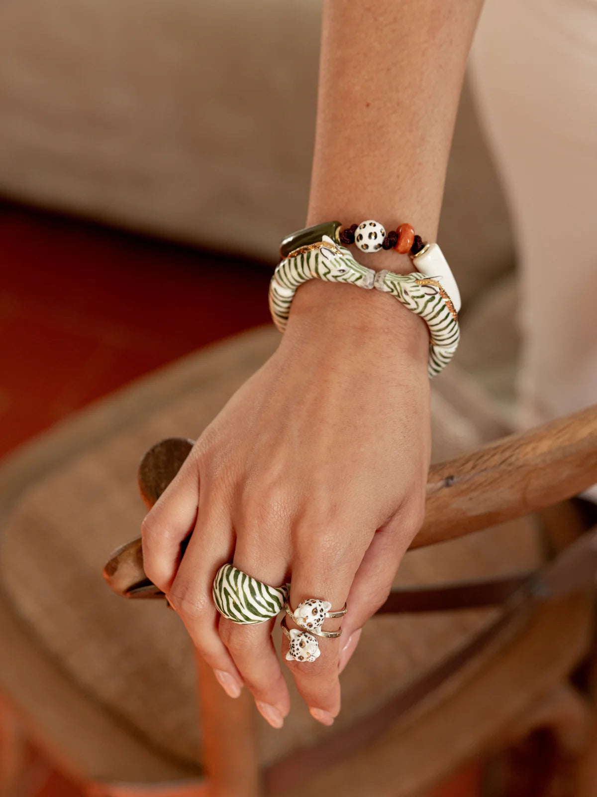 Zebra Chunky Bracelet