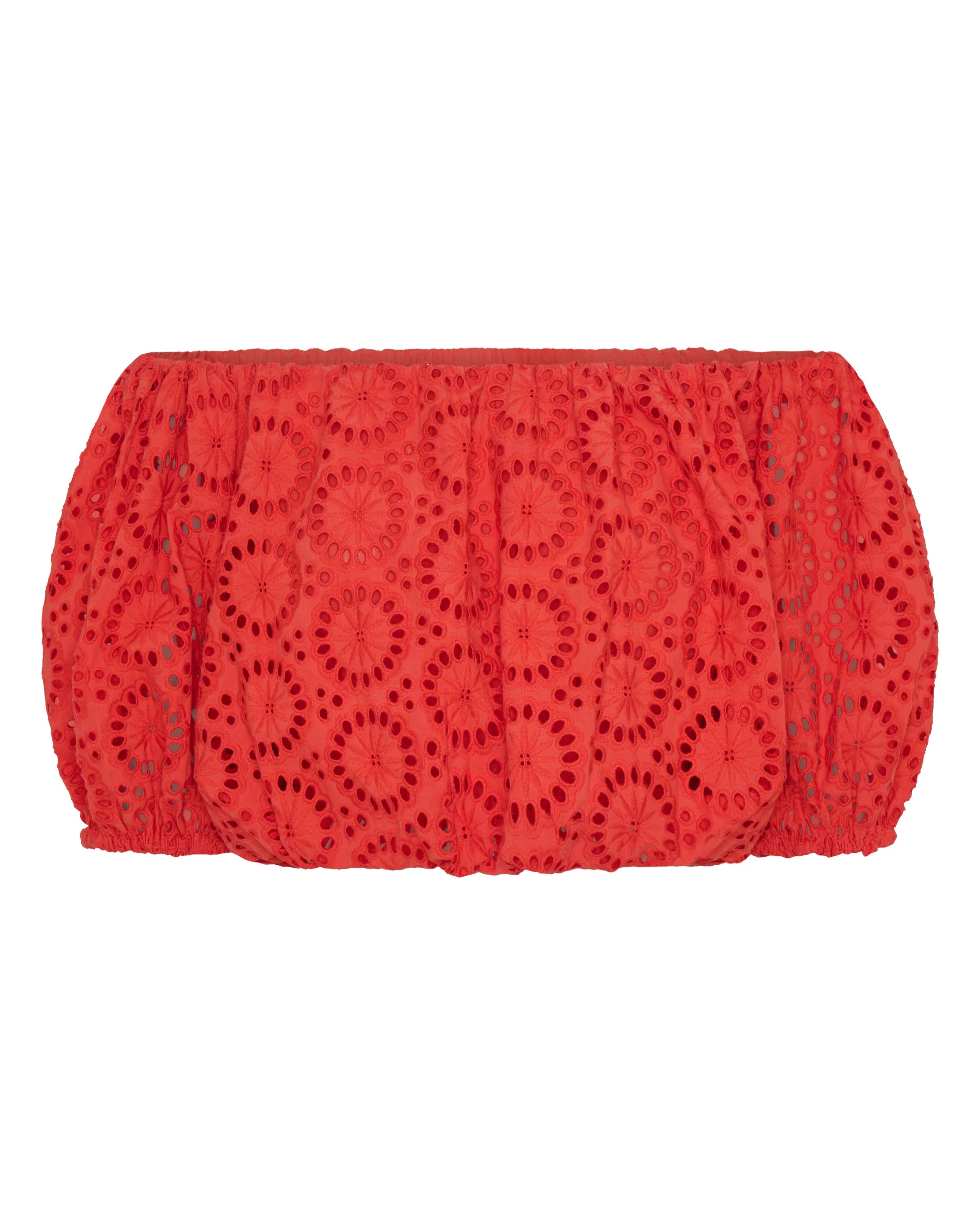 Antiope Top Pink & Red Eyelet - Ileo Nema