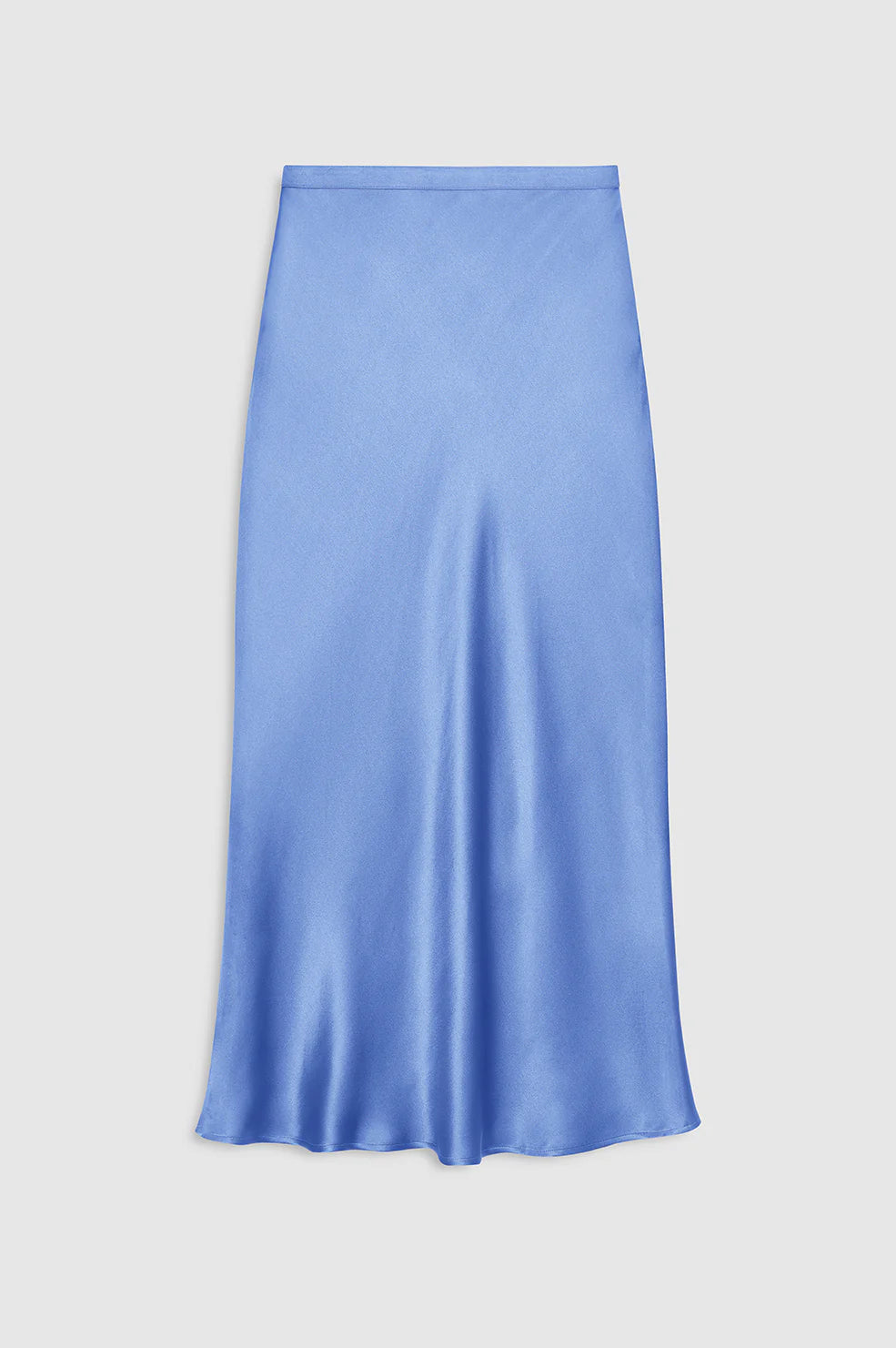 Bar Silk Skirt - Storm Blue
