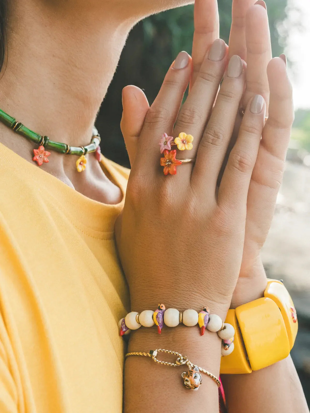 Tropical Flowers Ring