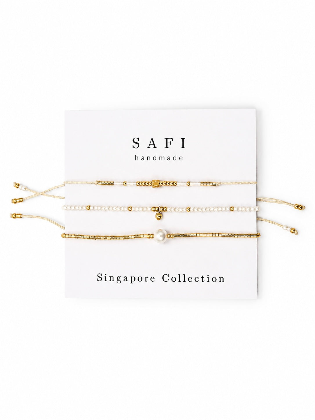 Singapore Collection Trio Bracelet Beaded