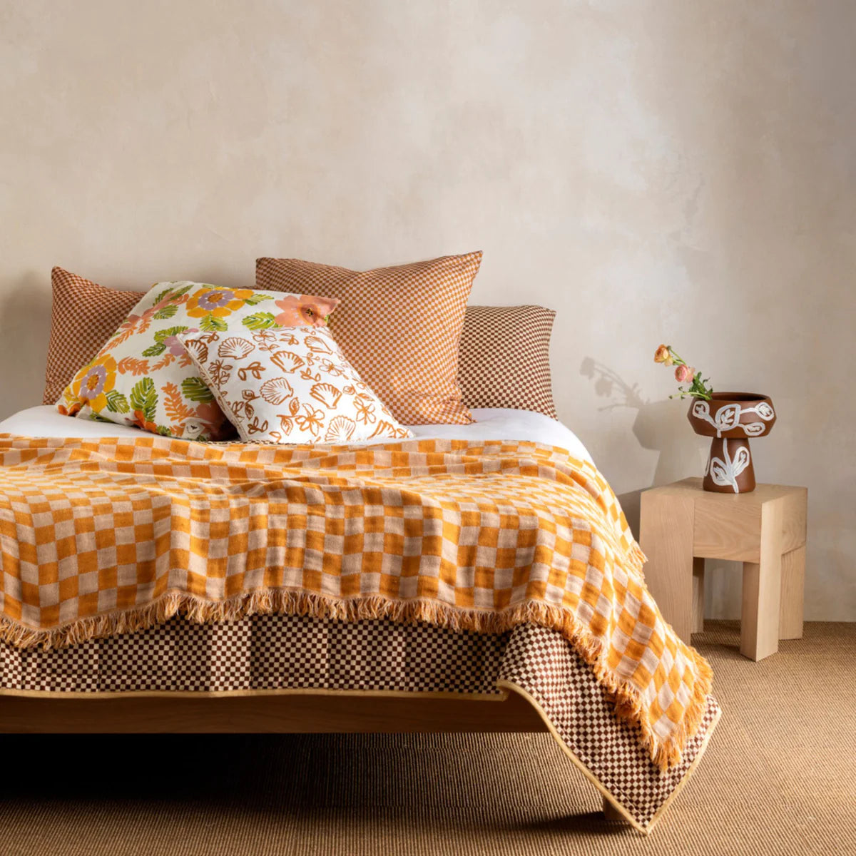 Checkers Goldie Blanket