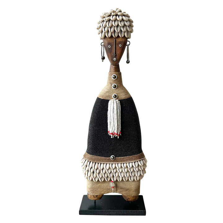 Ndamji Doll Bibi 50cm Silver, Gold, Black