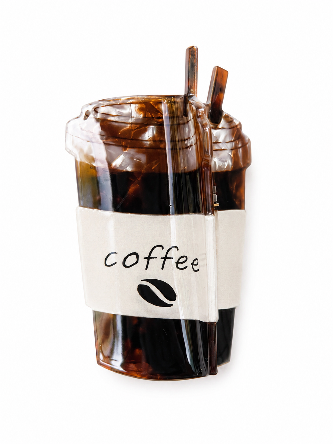Coffee Hair Clip