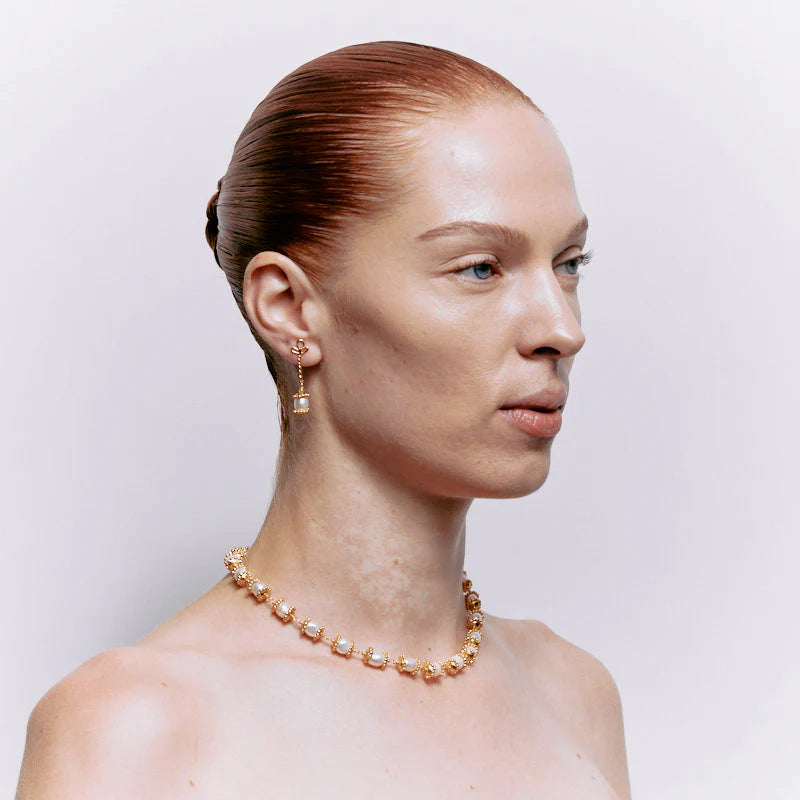 Florizel Earrings in Pearl