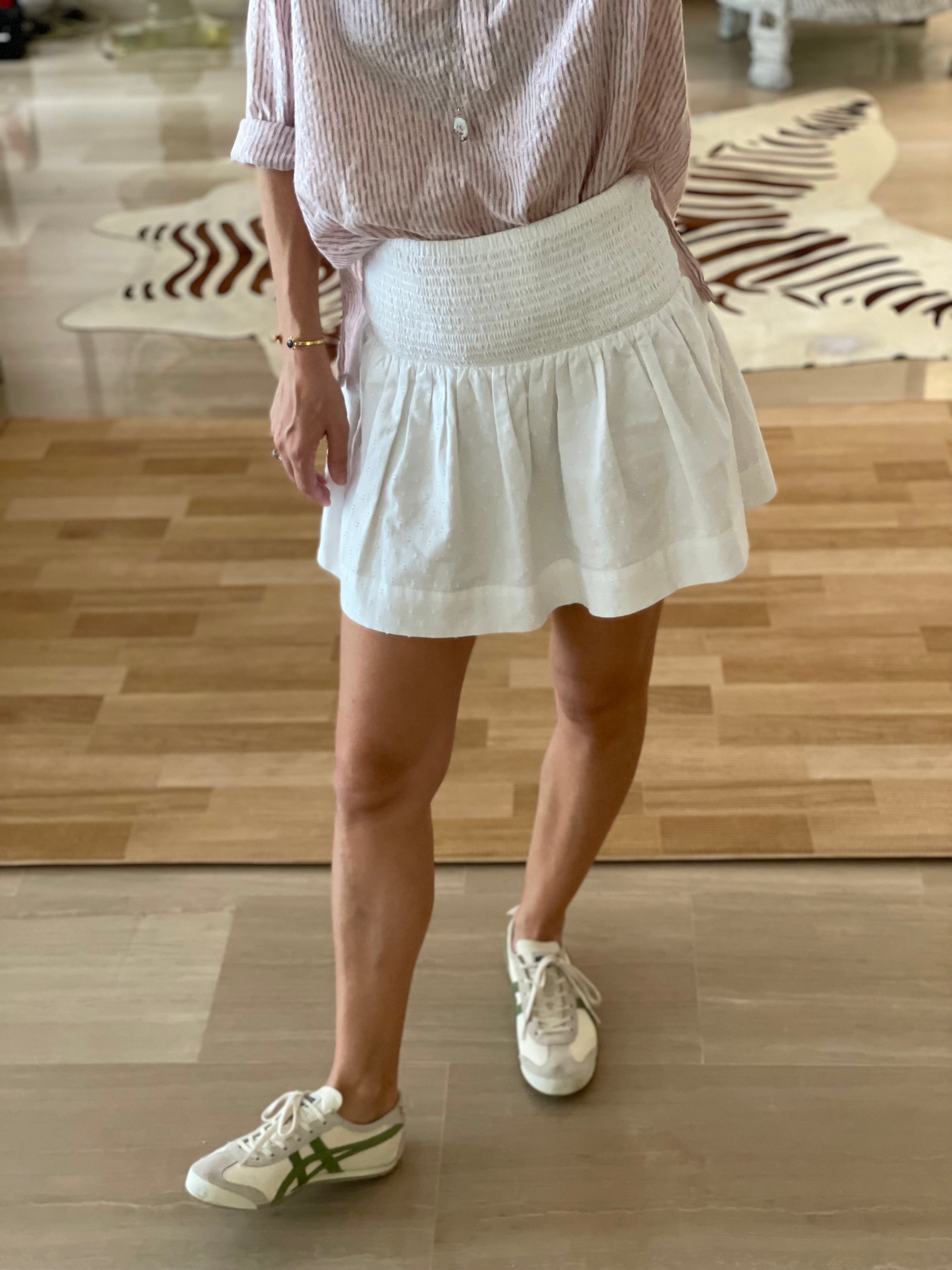 Rio Smocked Mini Skirt