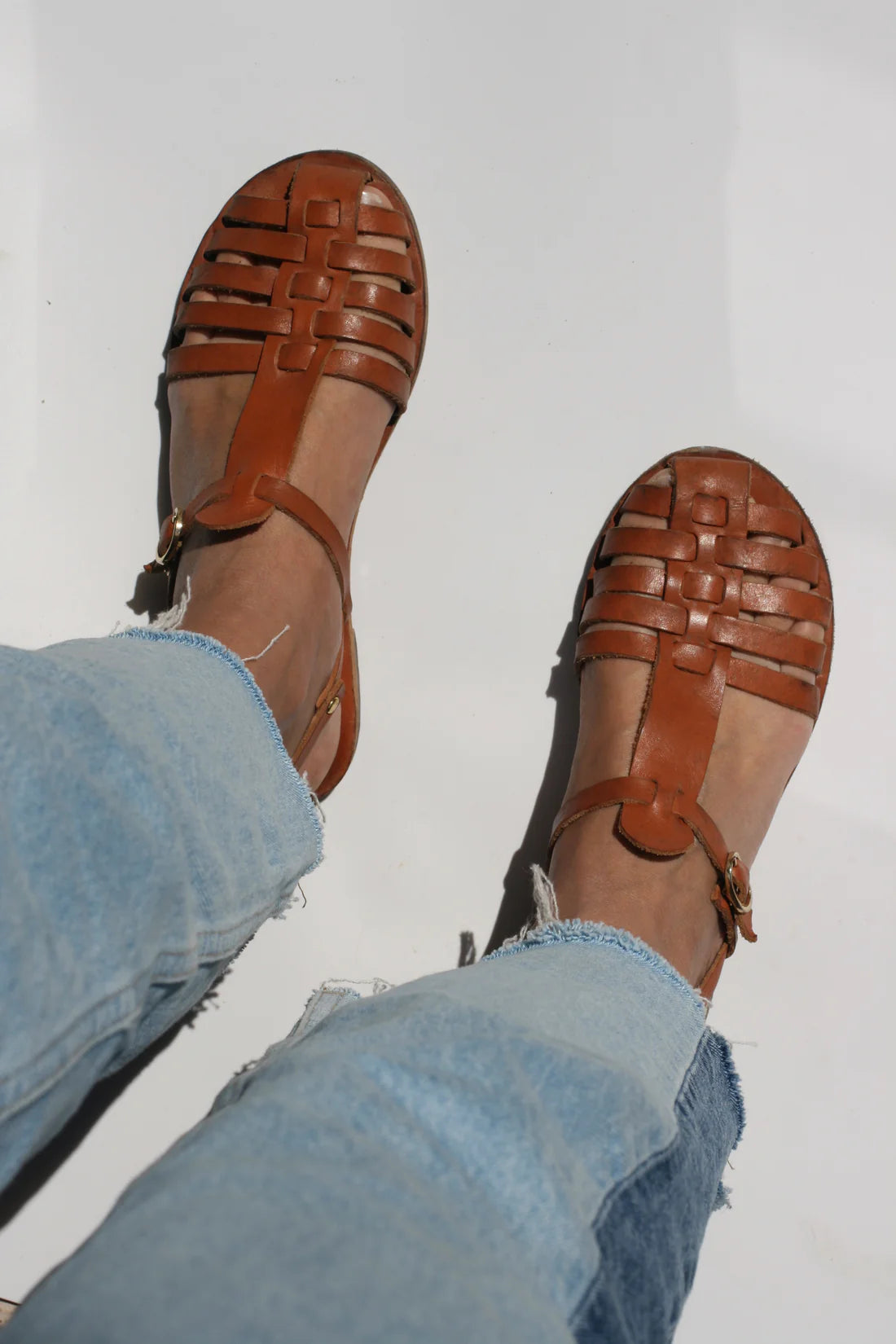 Camel - Camel Sole  Fisherman Sandals - Mama Praia