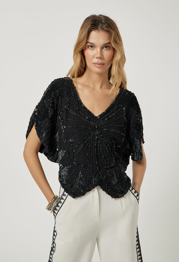 Chloe Top - Onyx Black