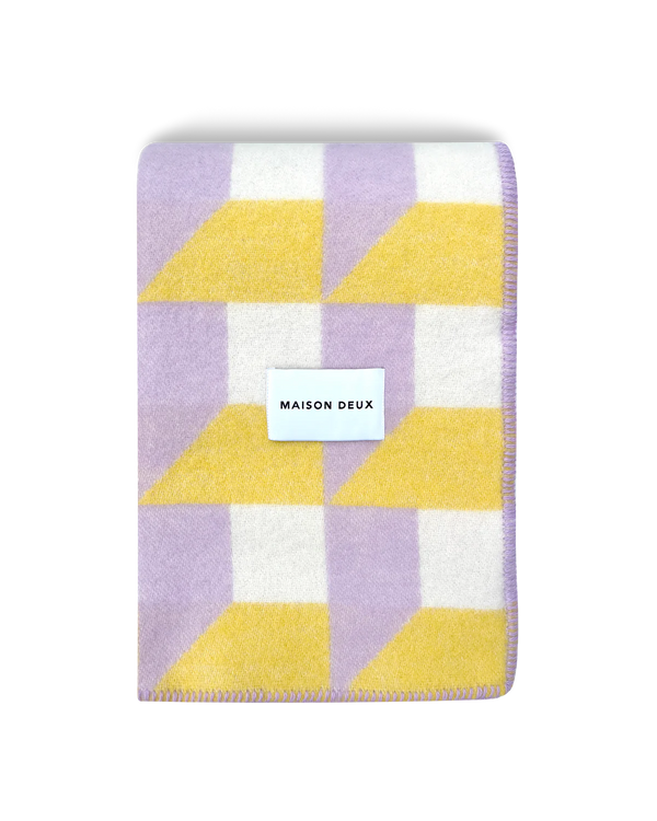 Cubics Blanket Lilac Sun - Maison Deux